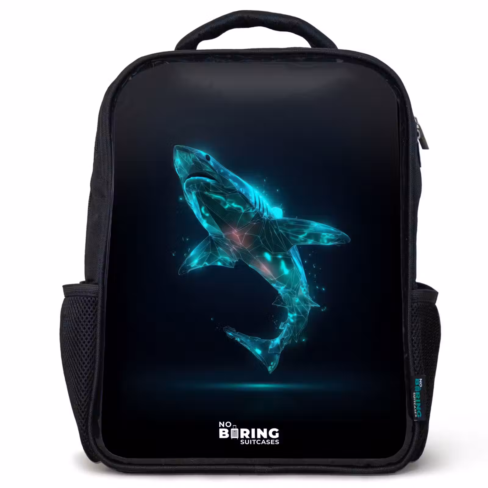 Kids backpack - Black - Digital shark power — 1