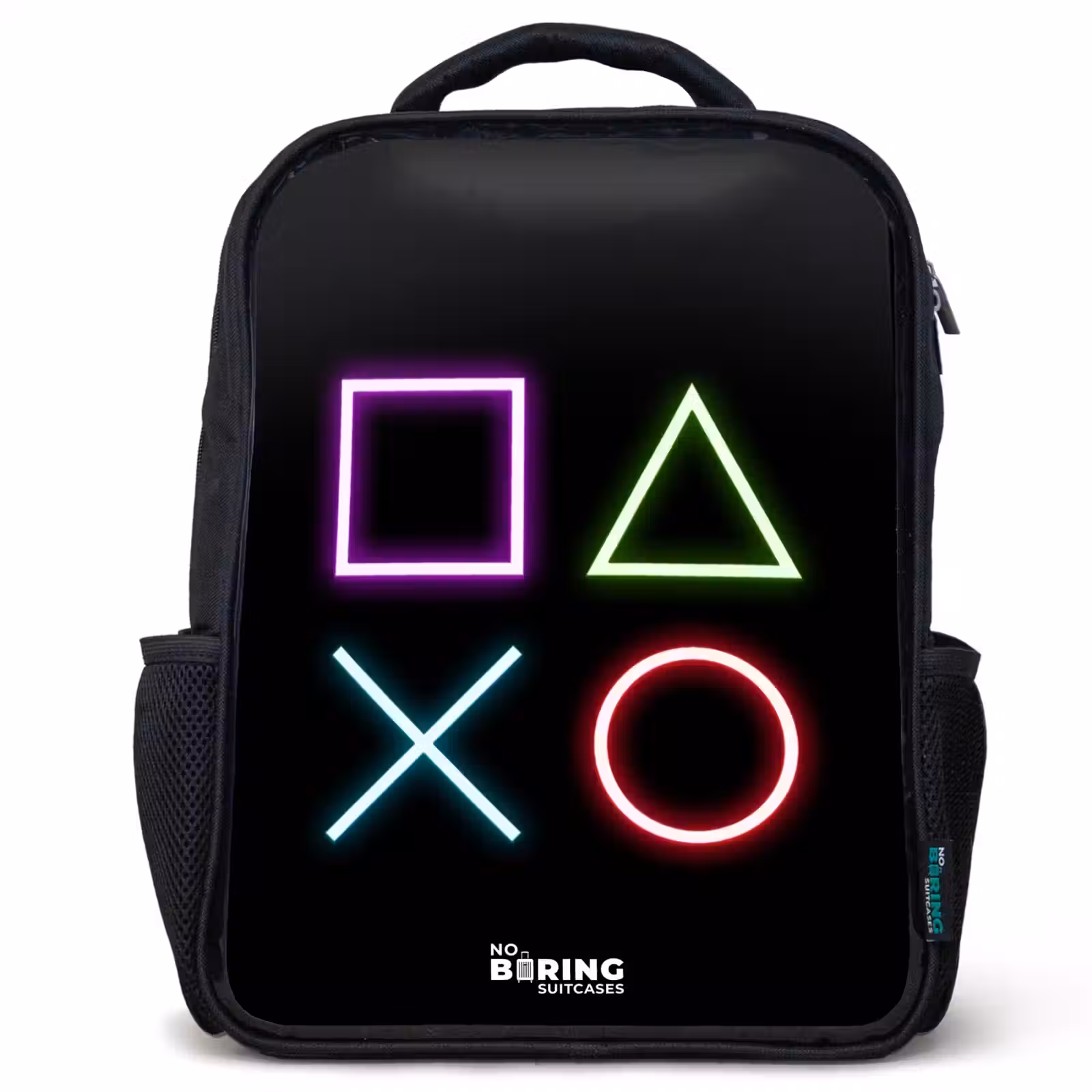 Kids backpack - Black - Neonverlicthe symbols — 1
