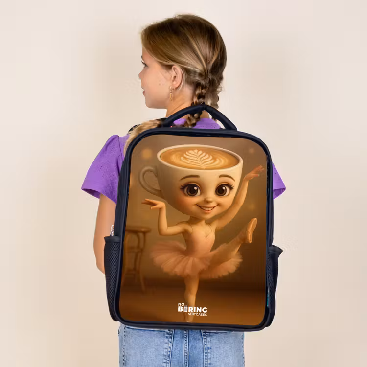 Kids backpack - Black - Ballerina Cappuccina — 4