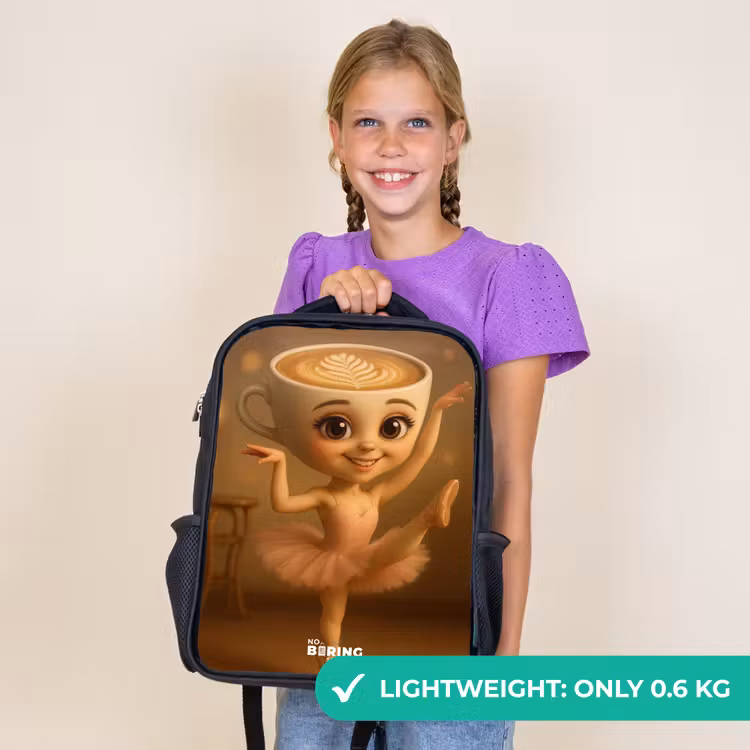 Kids backpack - Black - Ballerina Cappuccina — 9