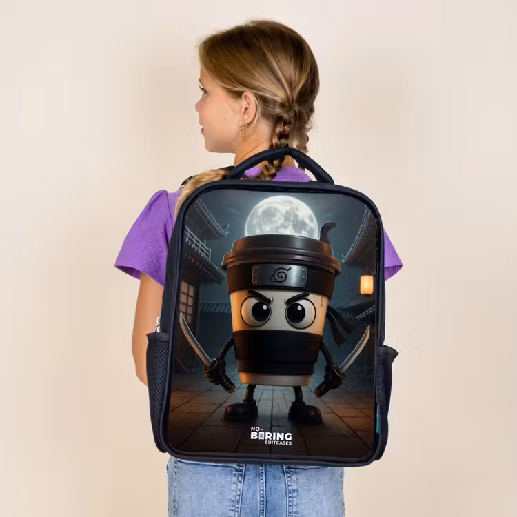 Kids backpack - Black - Capuchino Assassino — 4