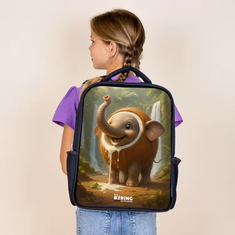 Kids backpack - Black - Coconote Elephante — 4