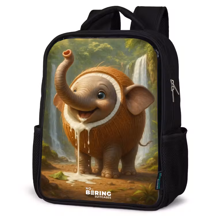 Kids backpack - Black - Coconote Elephante — 6