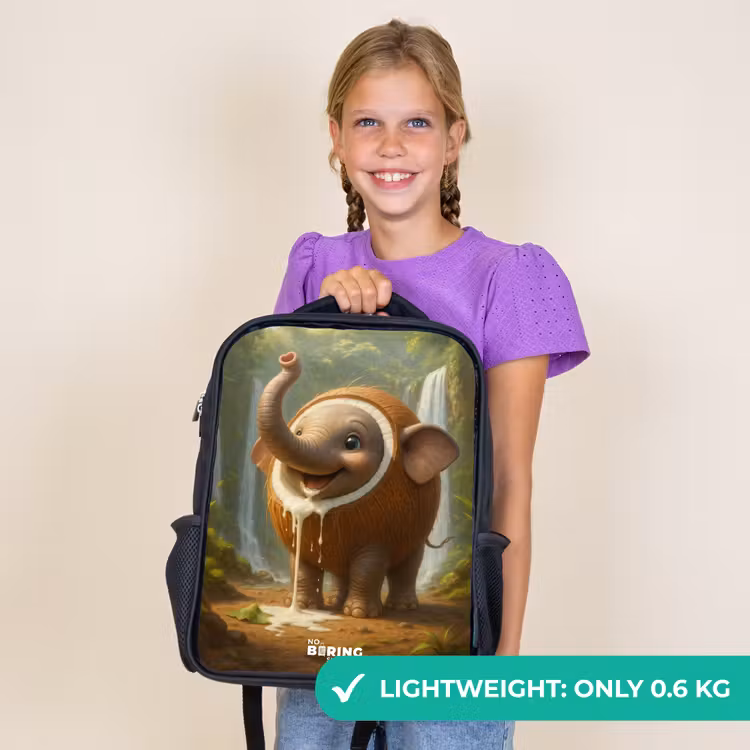 Kids backpack - Black - Coconote Elephante — 9