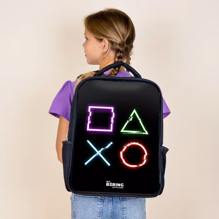 Kids backpack - Black - Game console buttons — 4