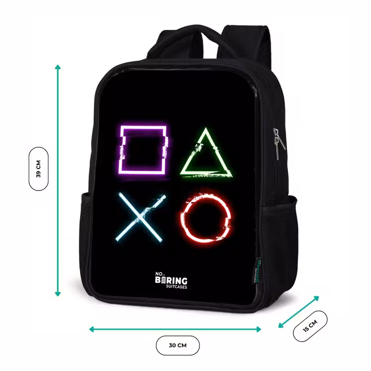 Kids backpack - Black - Game console buttons — 8