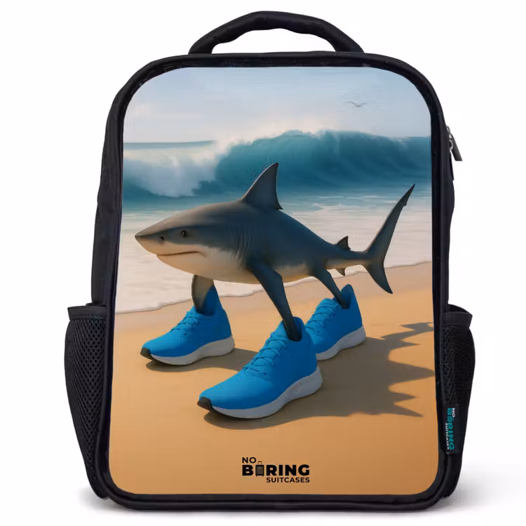 Kids backpack - Black - Tralalero tralala — 1