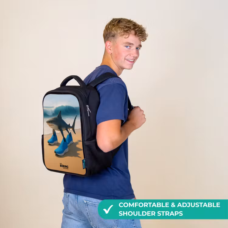 Kids backpack - Black - Tralalero tralala — 11