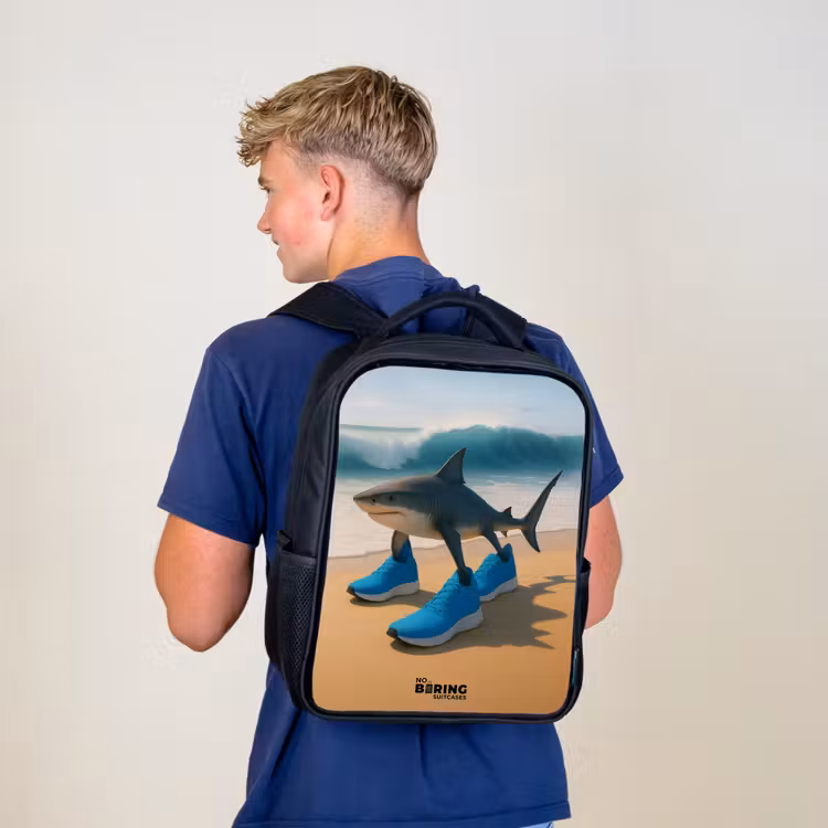 Kids backpack - Black - Tralalero tralala — 5