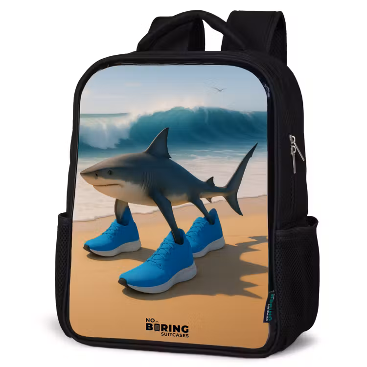 Kids backpack - Black - Tralalero tralala — 6