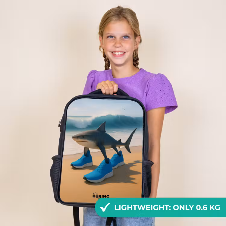 Kids backpack - Black - Tralalero tralala — 9