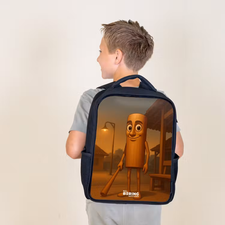 Kids backpack - Black - Tung Tung Tung Sahur — 2