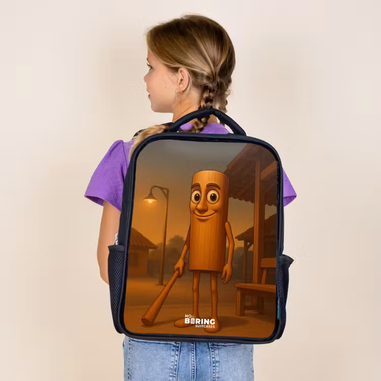 Kids backpack - Black - Tung Tung Tung Sahur — 4