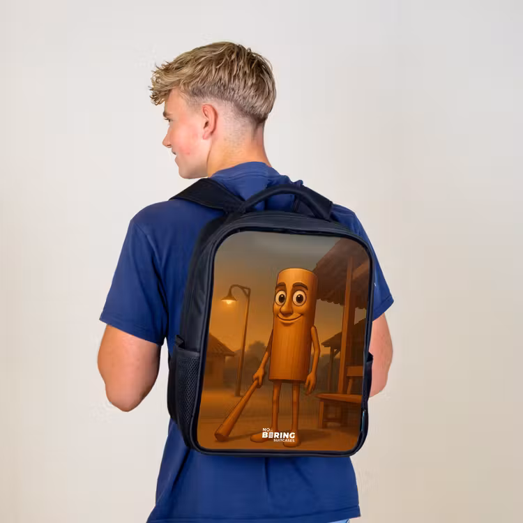 Kids backpack - Black - Tung Tung Tung Sahur — 5
