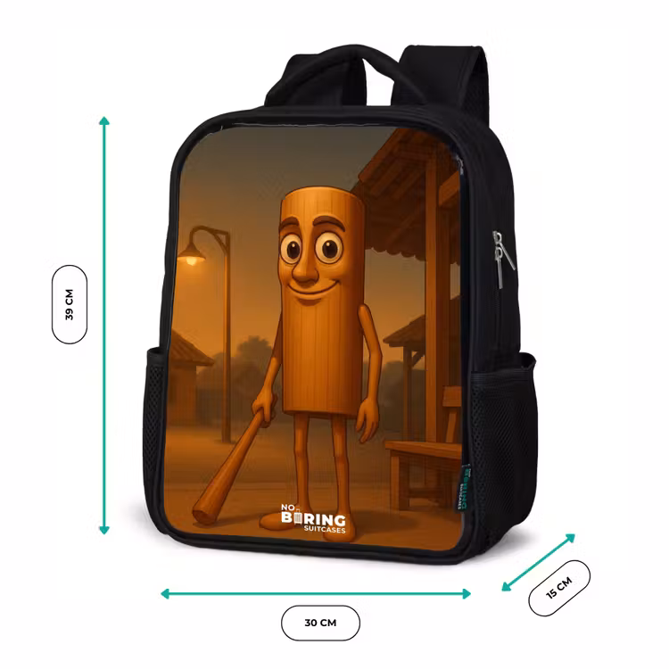 Kids backpack - Black - Tung Tung Tung Sahur — 8