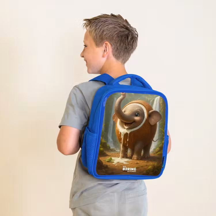 Kids backpack - Blue - Coconote Elephante — 2