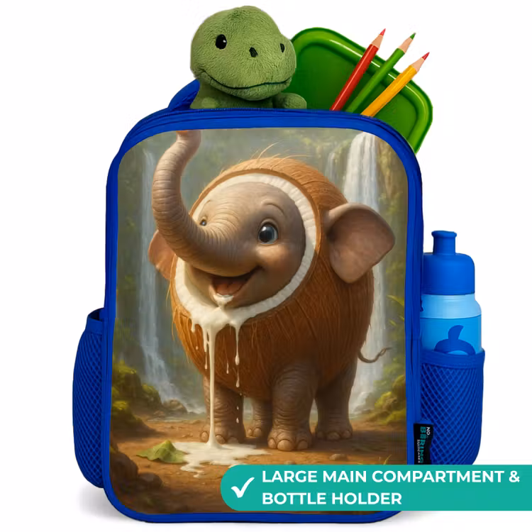 Kids backpack - Blue - Coconote Elephante — 5