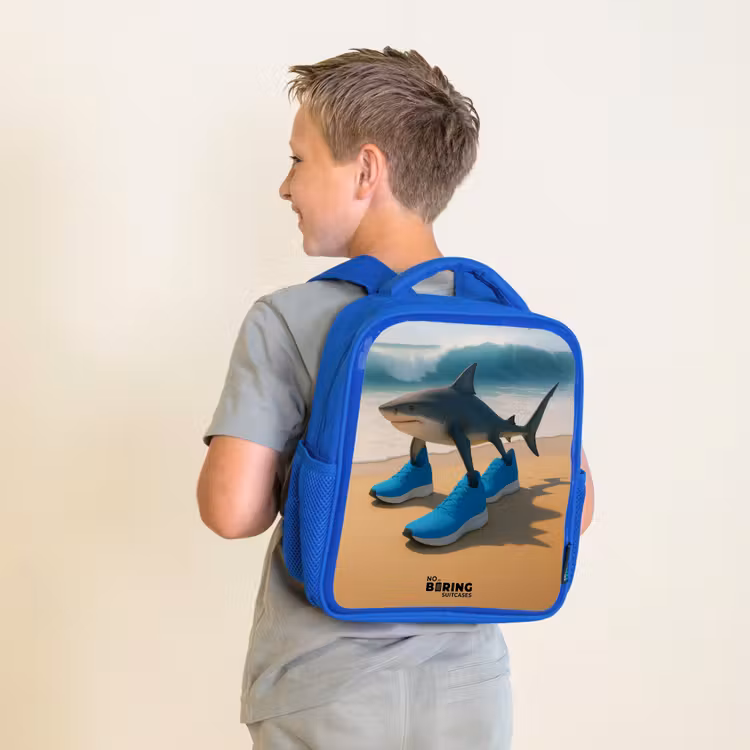 Kids backpack - Blue - Tralalero tralala — 2