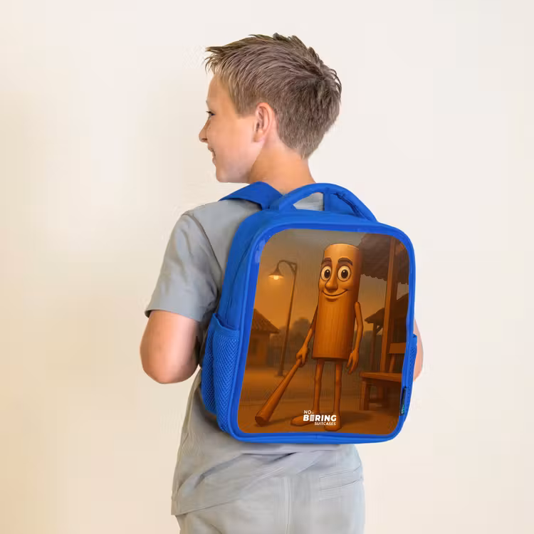 Kids backpack - Blue - Tung Tung Tung Sahur — 2
