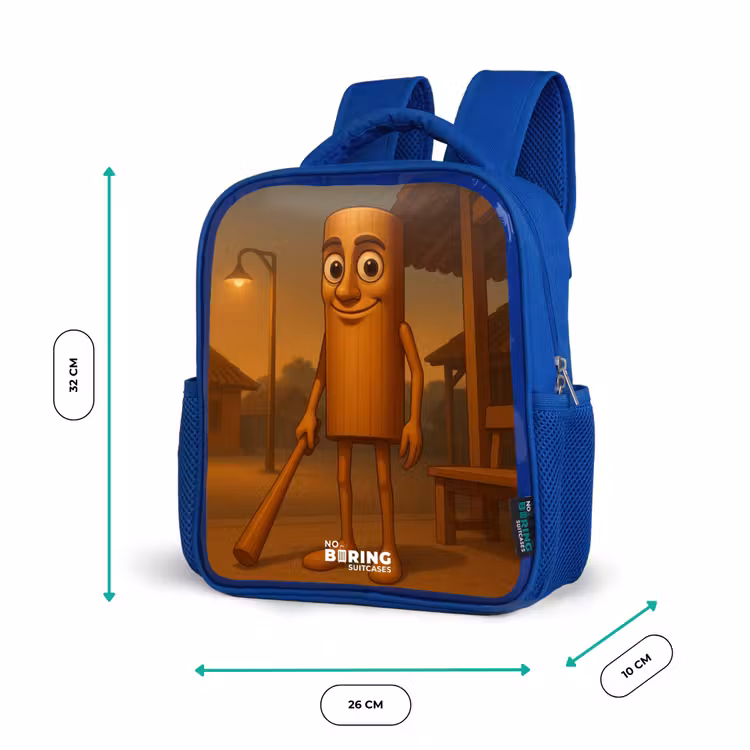 Kids backpack - Blue - Tung Tung Tung Sahur — 6