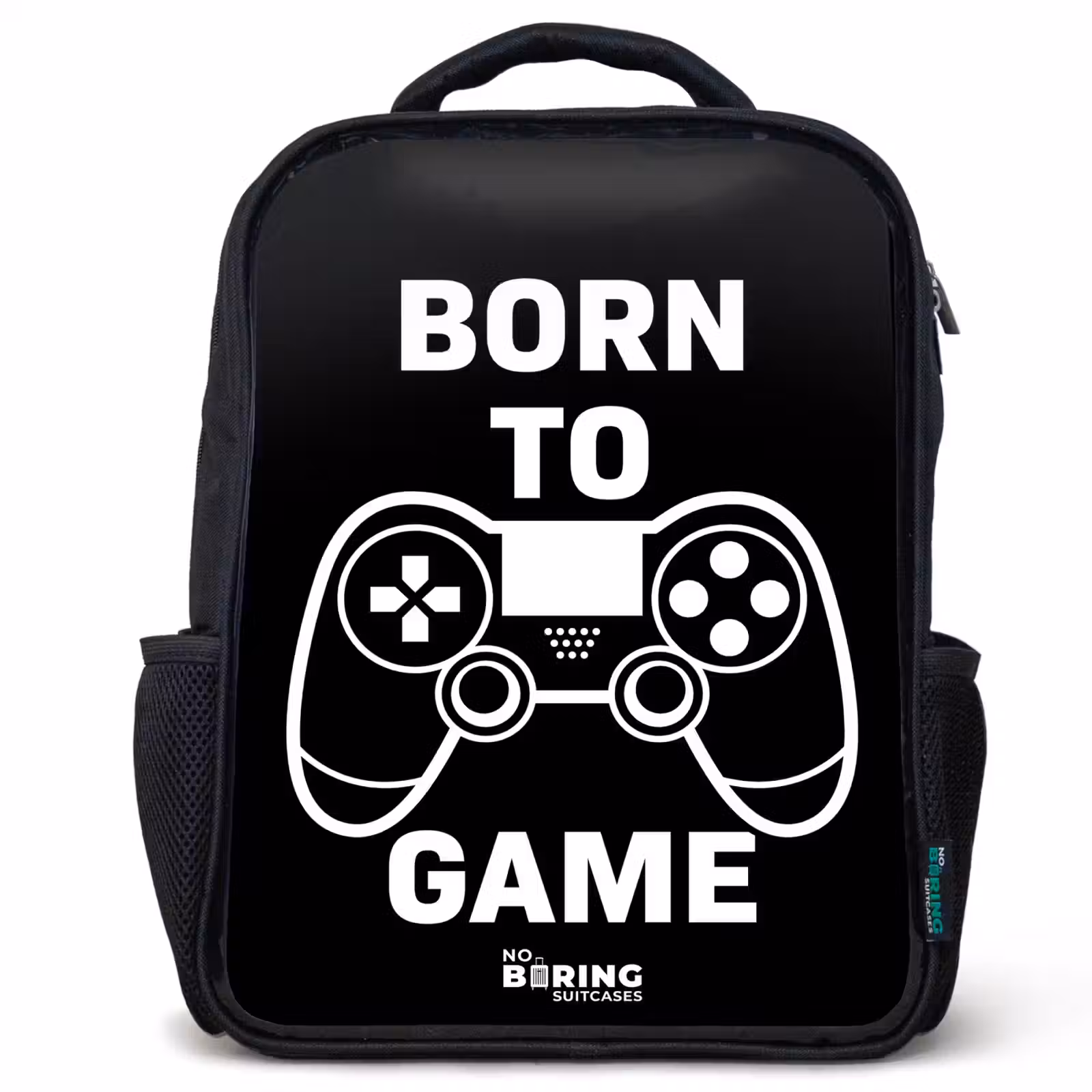 Kids backpack - Black - Born to game with controller — 1