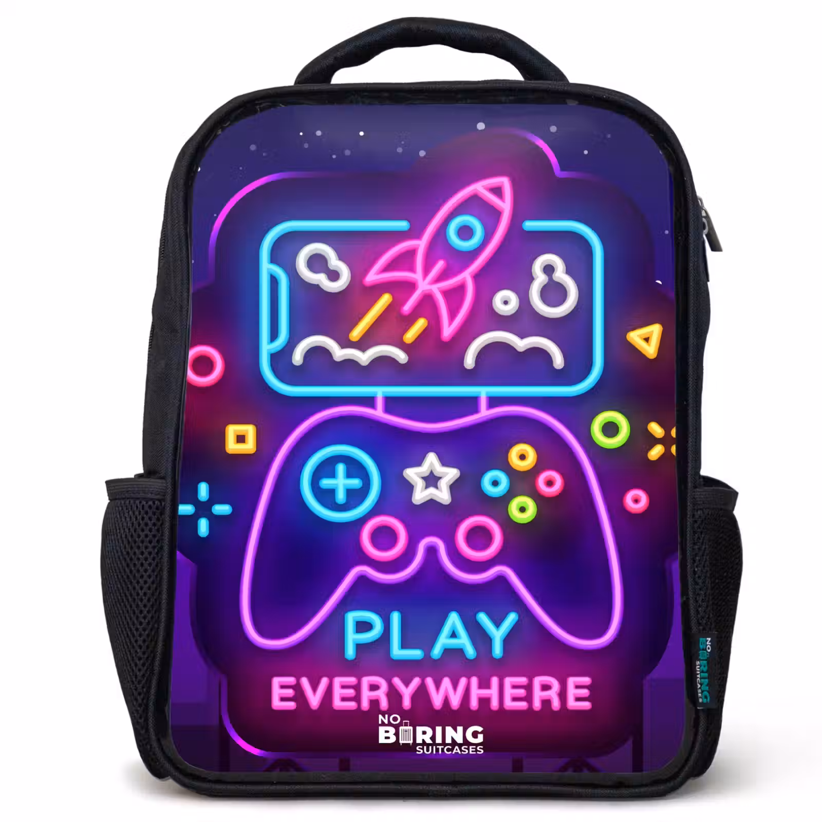 Kids backpack - Black - Neon sign with controller — 1