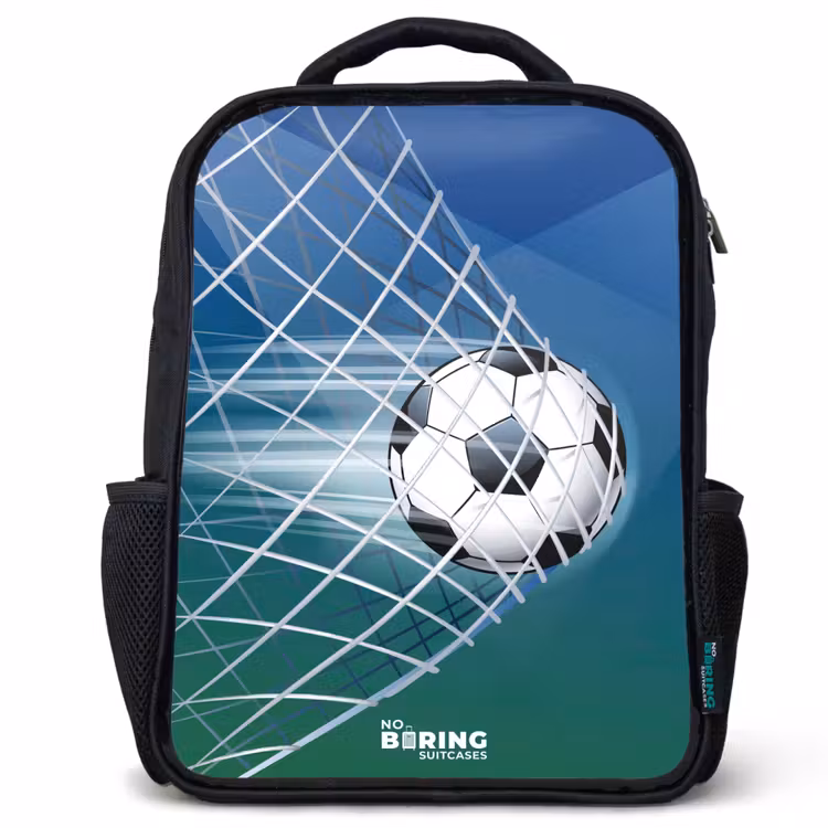 Kids backpack - Black - Ball in the goal — 1