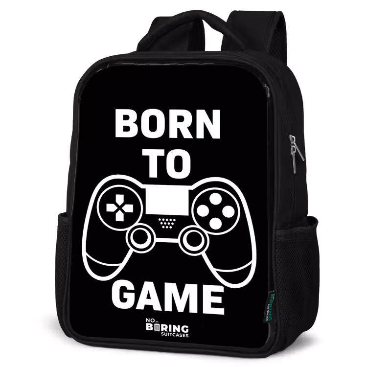 Kids backpack - Black - Born to game with controller — 6