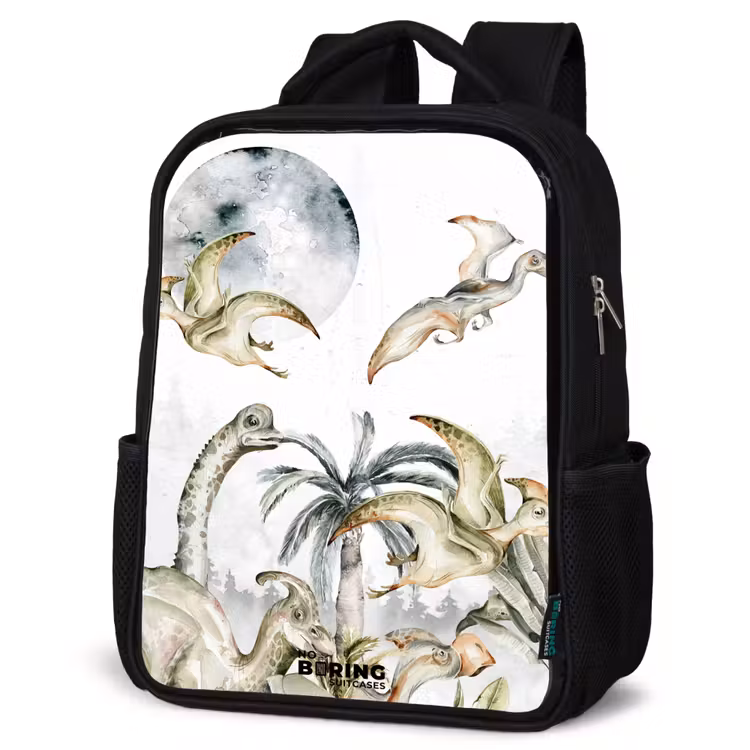 Kids backpack - Black - Dinos in the jungle — 6