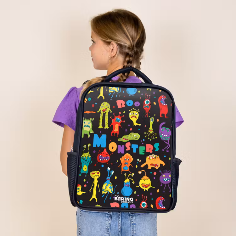 Kids backpack - Black - Pattern of samples — 4