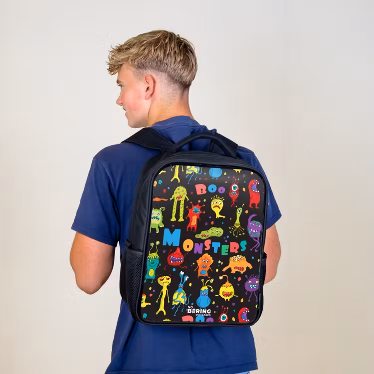 Kids backpack - Black - Pattern of samples — 5