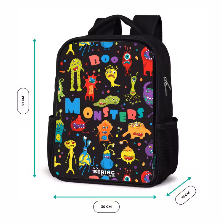 Kids backpack - Black - Pattern of samples — 8