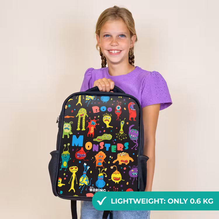 Kids backpack - Black - Pattern of samples — 9