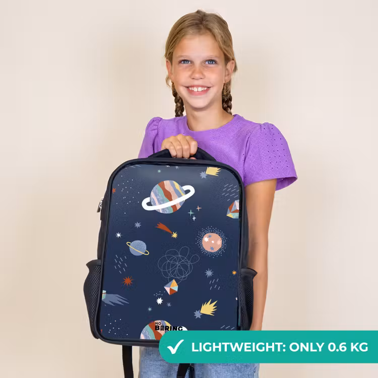 Kids backpack - Black - Planets in the sky — 9