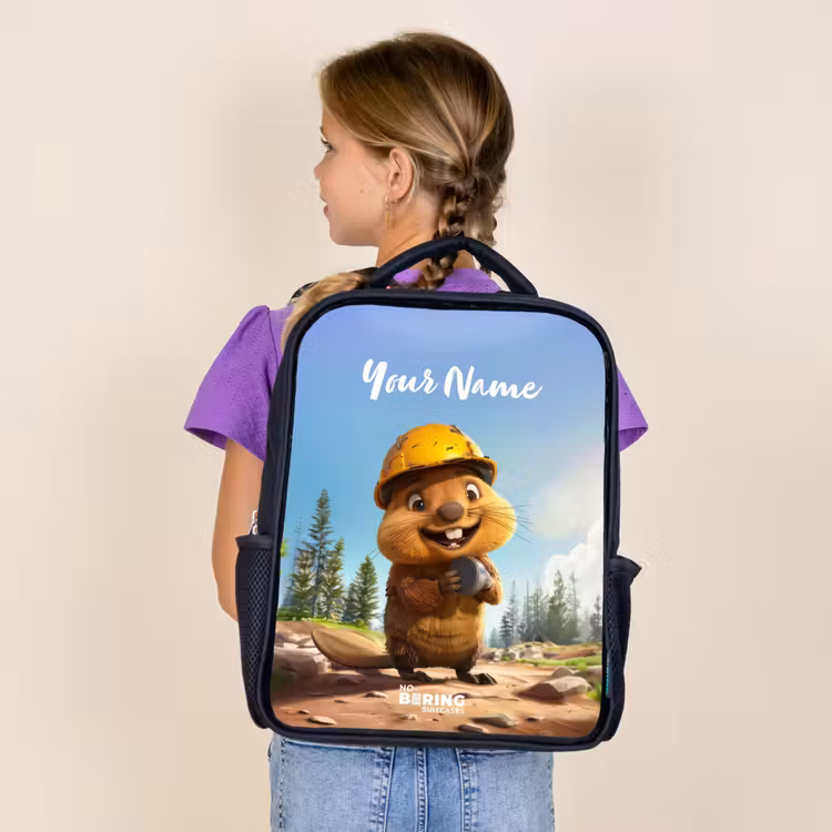 Kids backpack - Black - Billy Construction Helmet — 4
