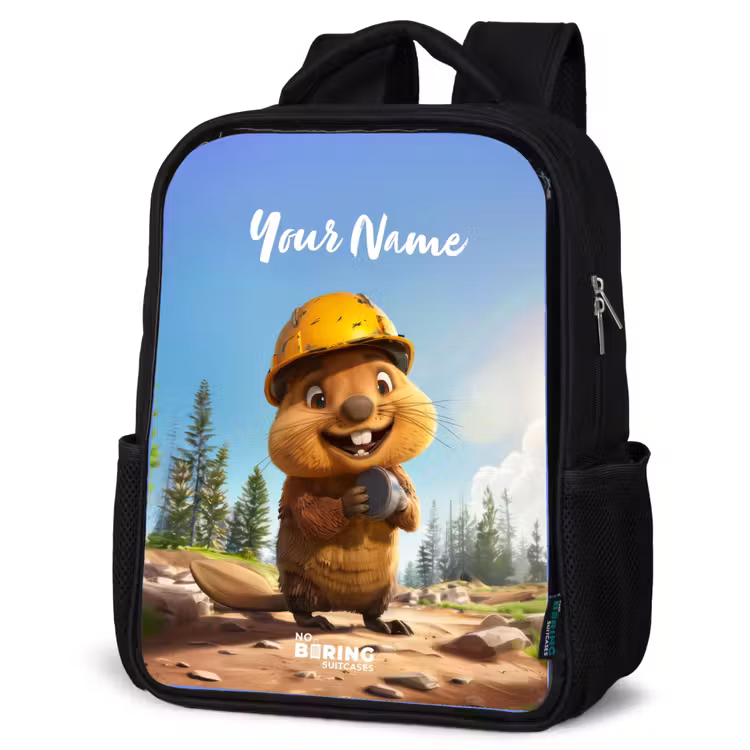 Kids backpack - Black - Billy Construction Helmet — 6