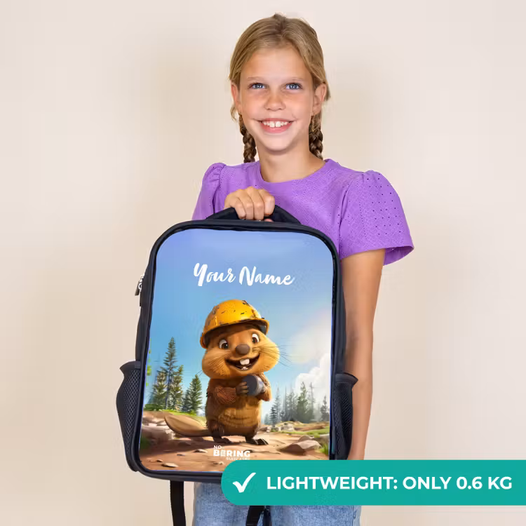 Kids backpack - Black - Billy Construction Helmet — 9
