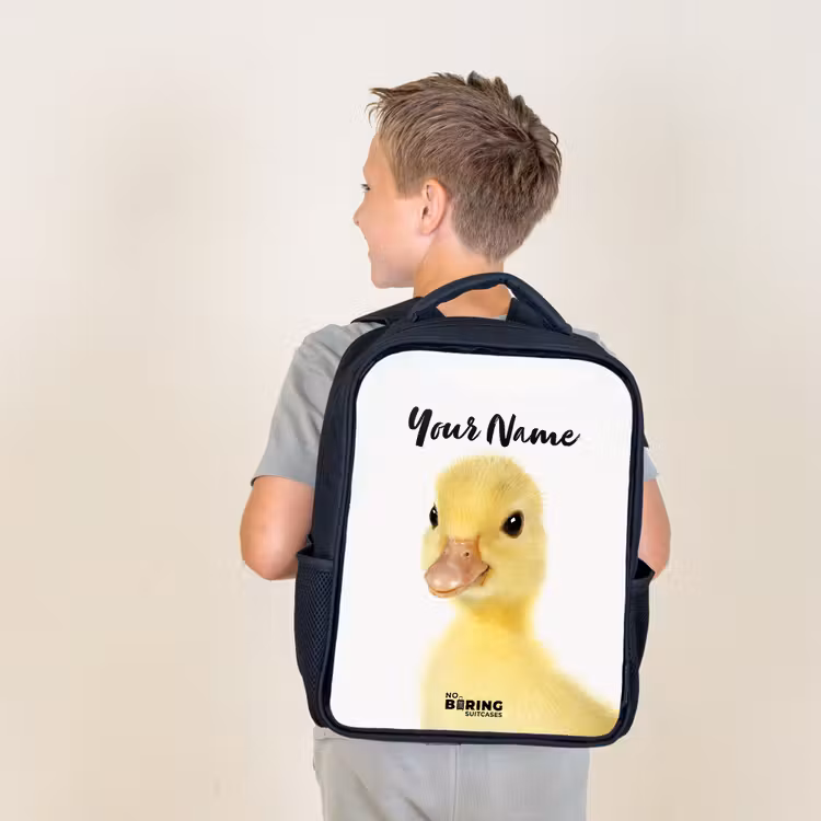 Kids backpack - Black - Barry the Rubber Duck — 2