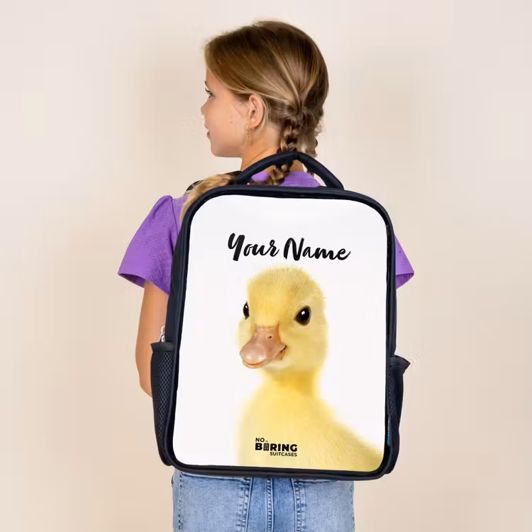 Kids backpack - Black - Barry the Rubber Duck — 4