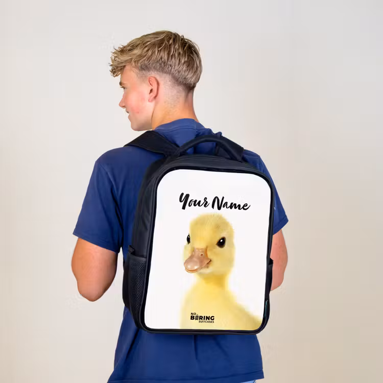 Kids backpack - Black - Barry the Rubber Duck — 5