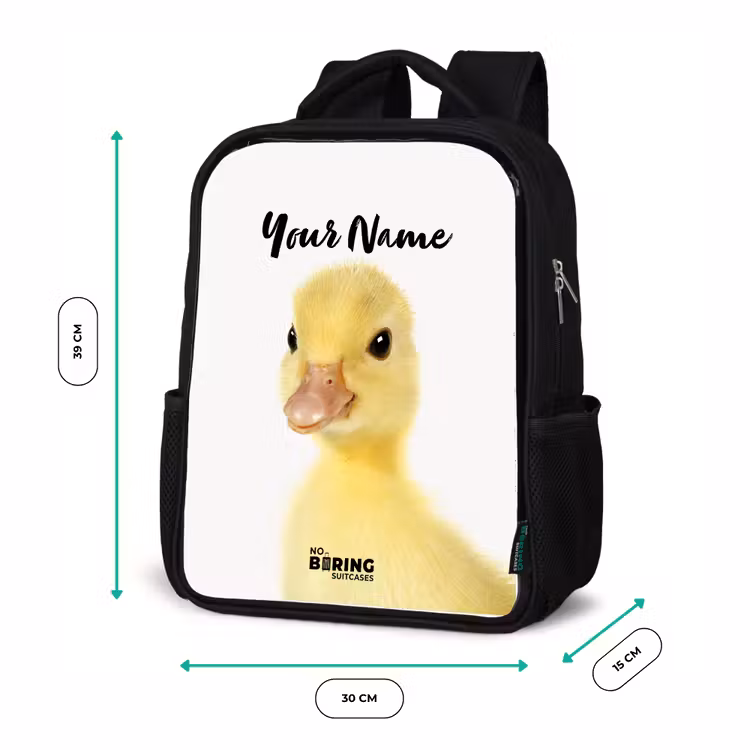 Kids backpack - Black - Barry the Rubber Duck — 8