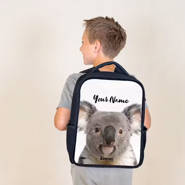 Kids backpack - Black - Cute Koala Bear — 2