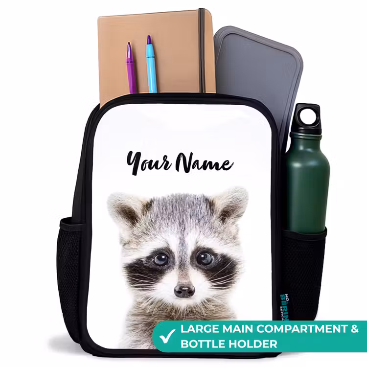 Kids backpack - Black - Rachid Racoon — 10