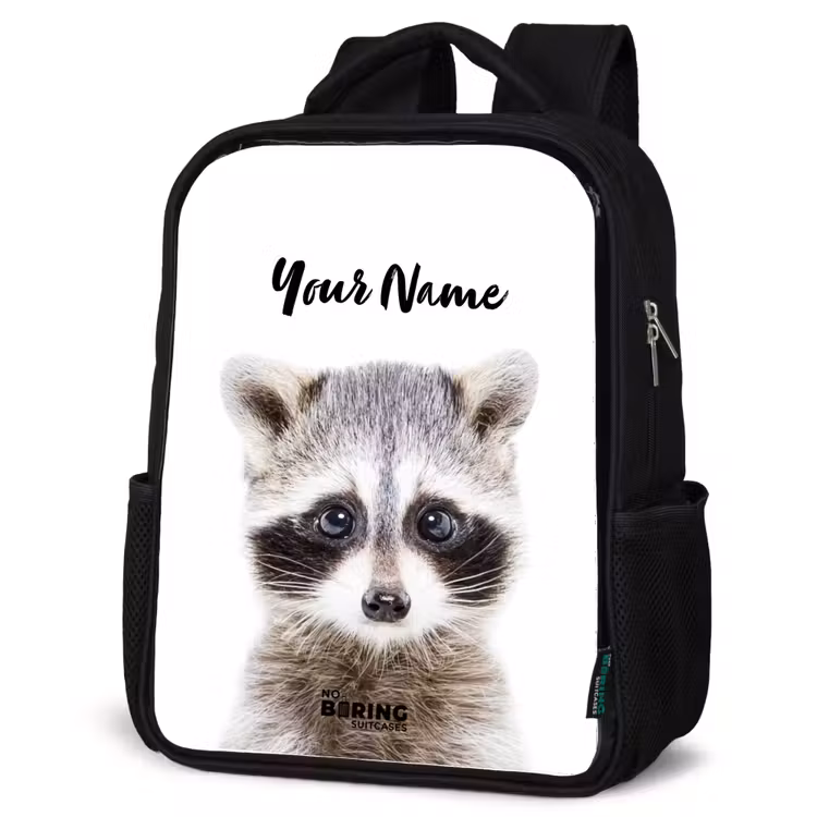 Kids backpack - Black - Rachid Racoon — 6