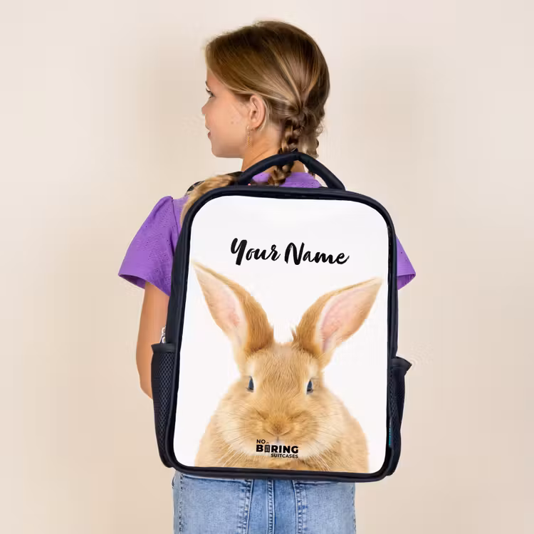 Kids backpack - Black - Sniffles with Satisfied Head — 4