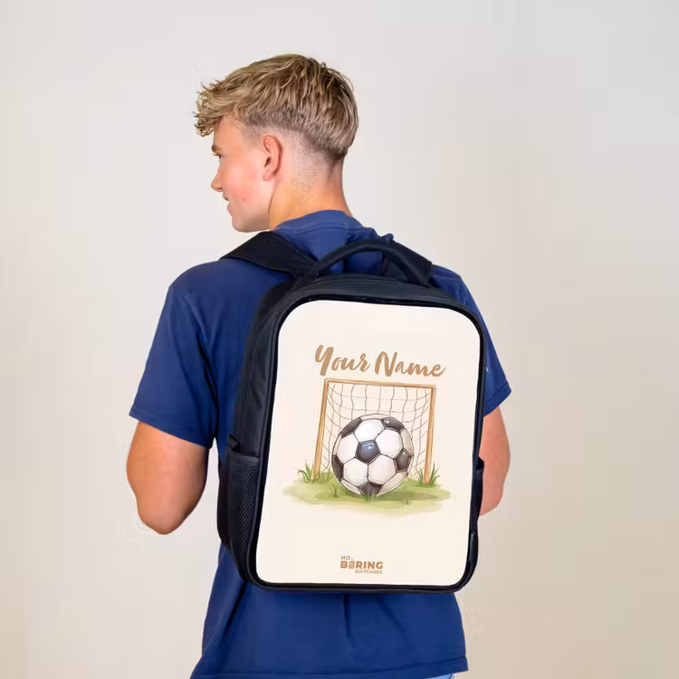 Kids backpack - Black - Soccer in a goal — 5