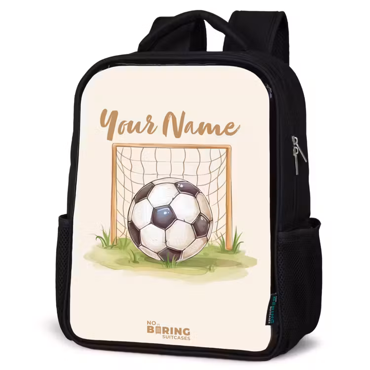Kids backpack - Black - Soccer in a goal — 6