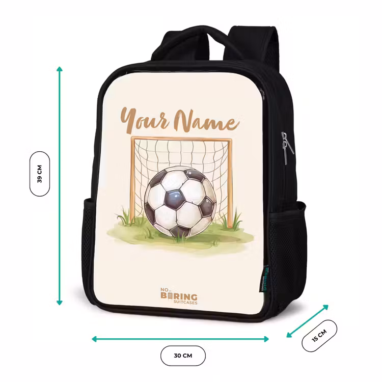 Kids backpack - Black - Soccer in a goal — 8