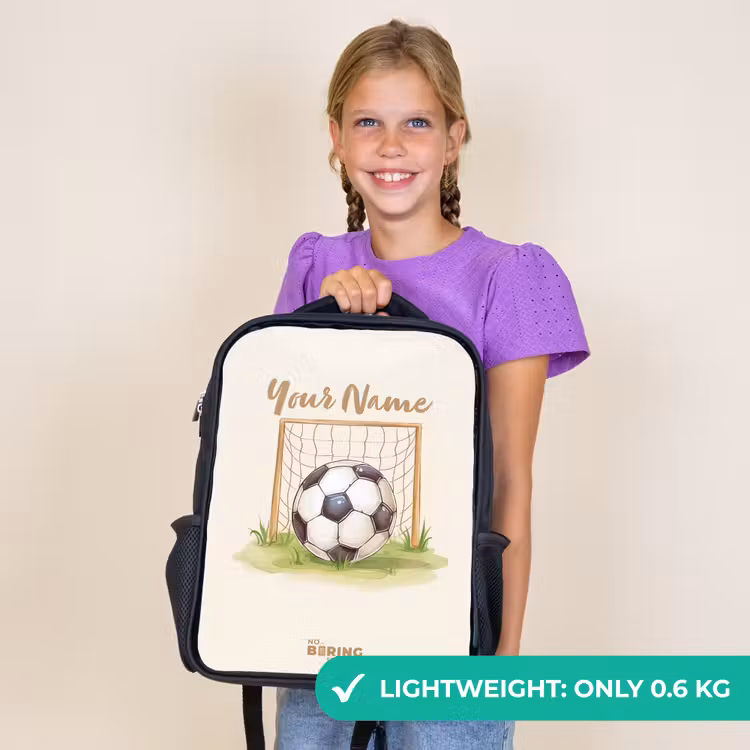 Kids backpack - Black - Soccer in a goal — 9