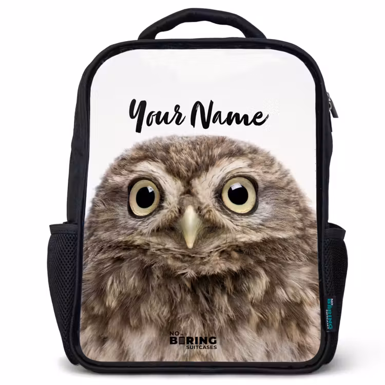 Kids backpack - Black - Ulke Owl — 1